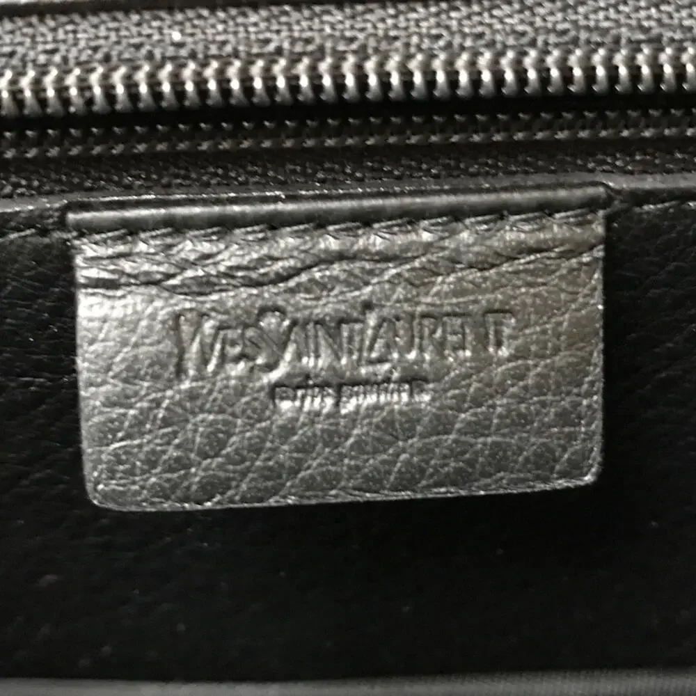 YSL rive gauche WALLET Wristlet clutch bag BLACK NWT Authentic - Picture 10 of 11